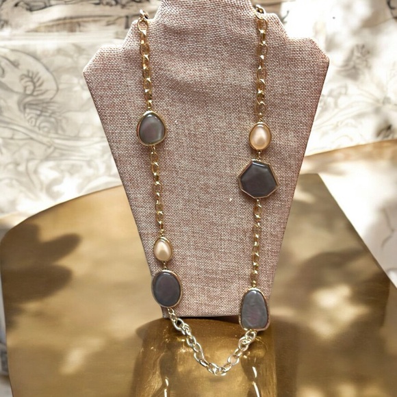 Chico's “Megan” Long Chalcedony Link Necklace - Picture 12 of 16